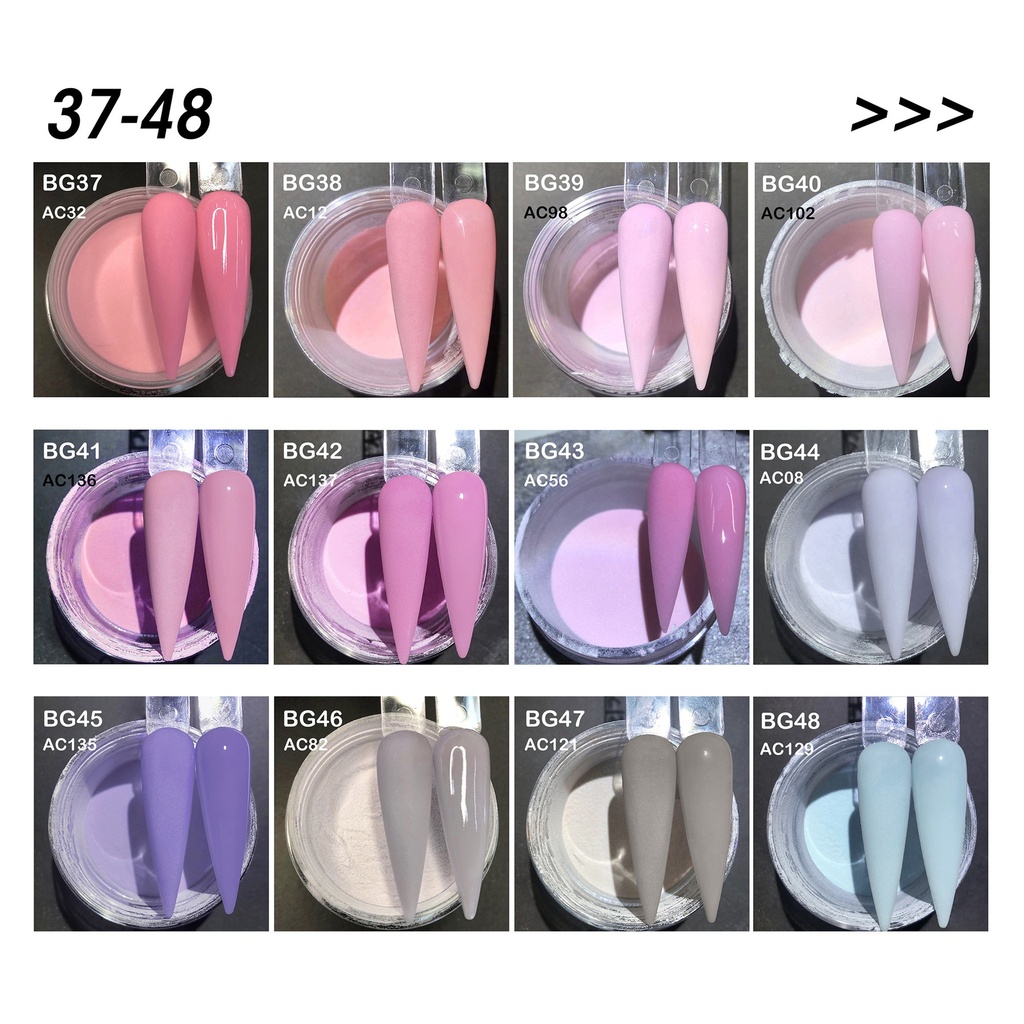 Bling Girl Rose Gold Acrylic Powder Set 10g*24pieces [6029] BlingGirl